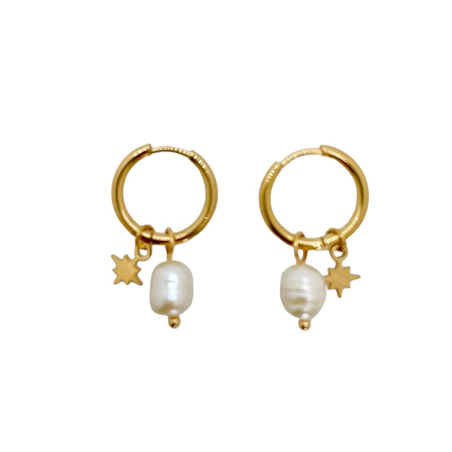 Louisa Pearl  Star Earrings